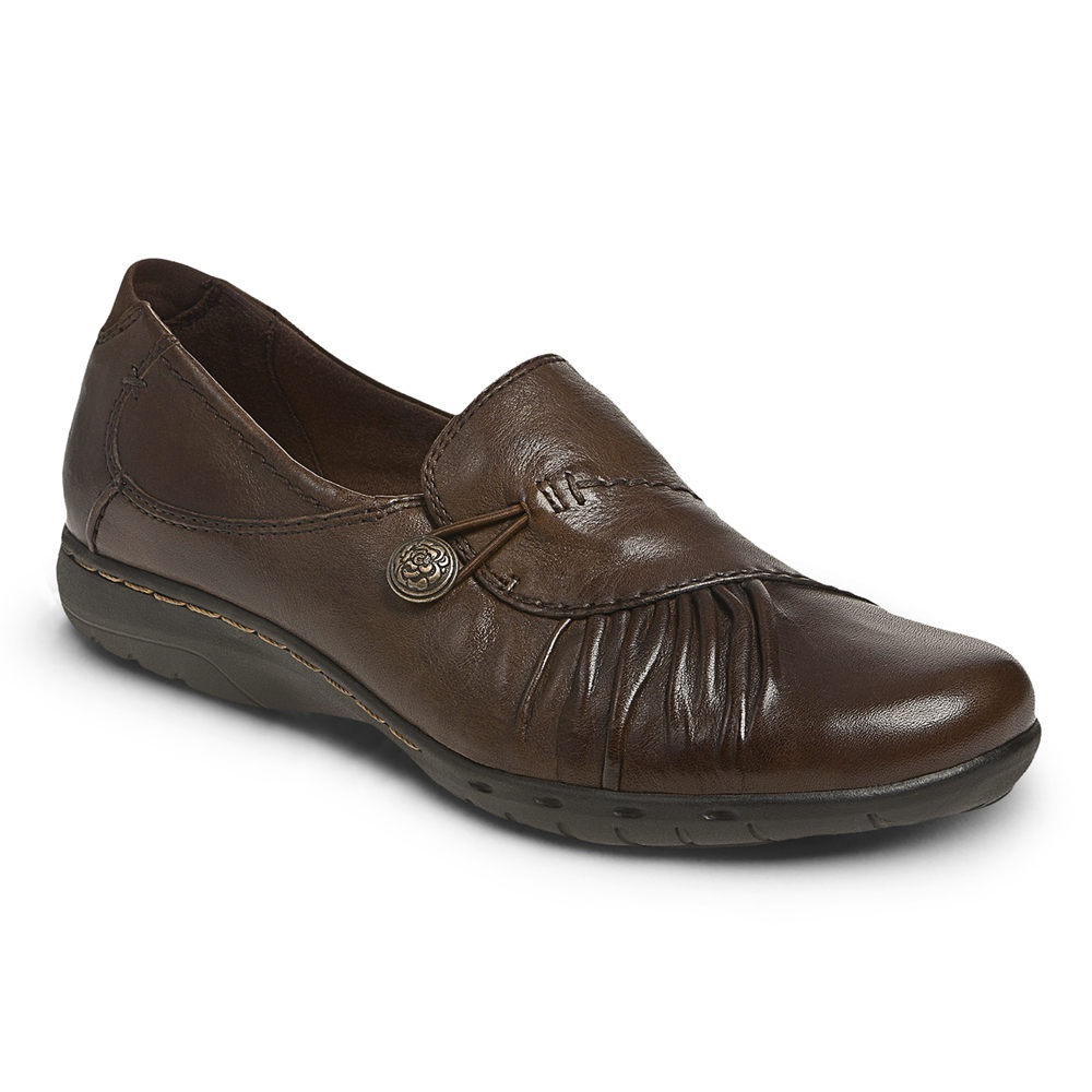 Rockport Slip-Ons Dame Mørke Brune - Cobb Hill Paulette - WSIP52043